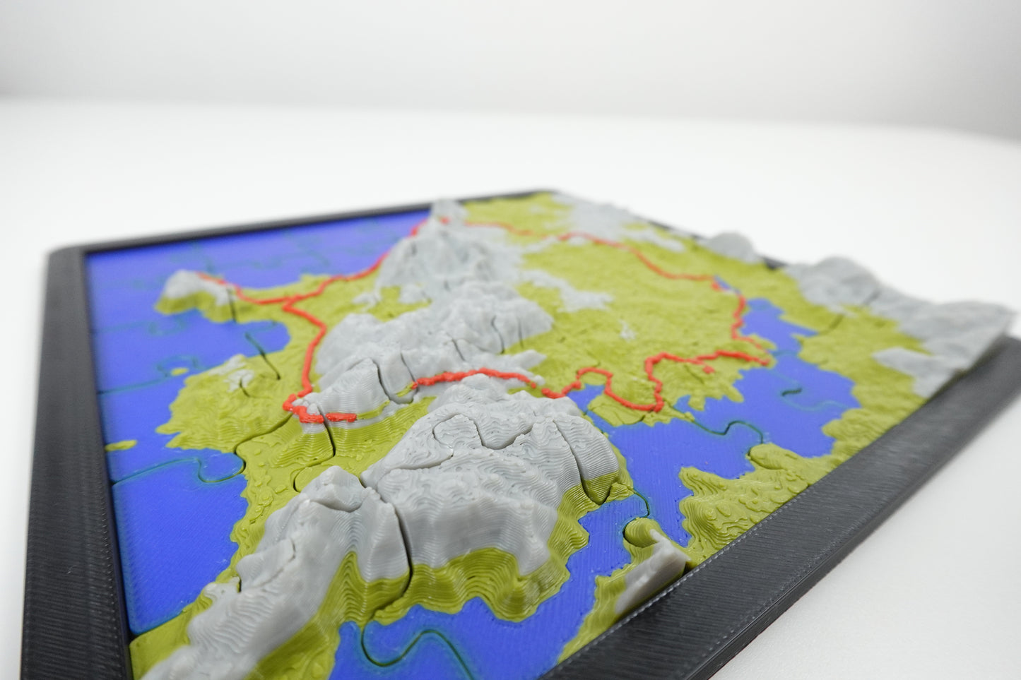 3D Puzzle deiner Outdoor Tour - Personalisiertes Puzzle mit 36 Teilen und Rahmen