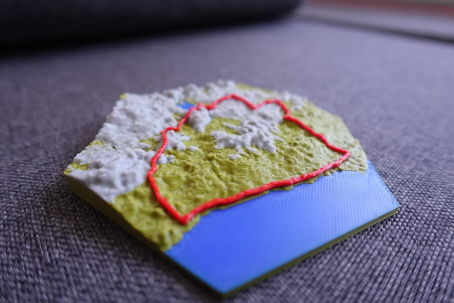 Individuelle 3D Karte mit Route