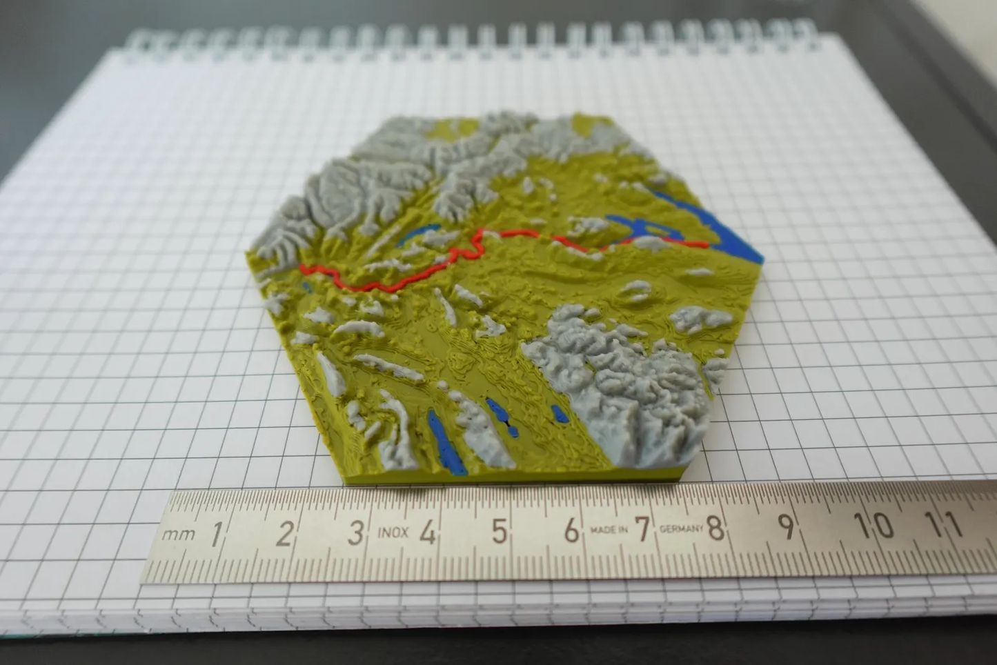 Individuelle 3D Karte mit Route
