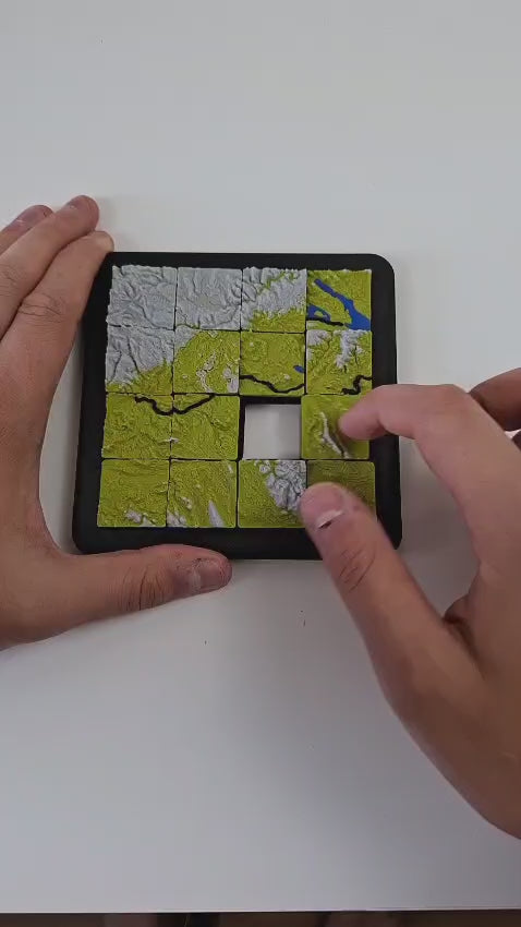 3D Schiebepuzzle mit deiner Route