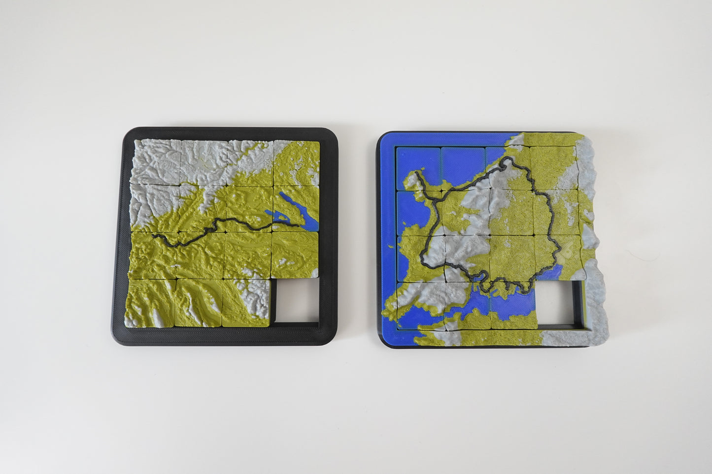 3D Schiebepuzzle mit deiner Route
