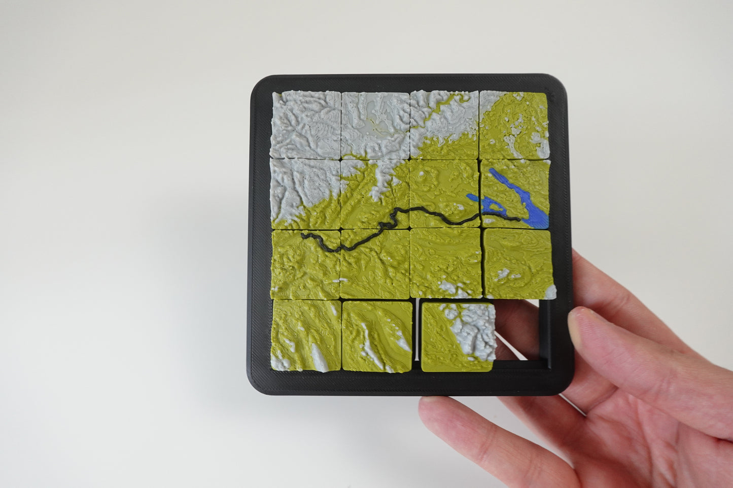 3D Schiebepuzzle mit deiner Route