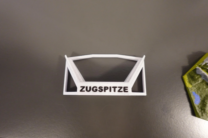 Zugspitze 3D Miniaturkarte 4 Farbig | Topografie Relief